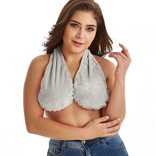 Damen-Handtuch, BH-Badetücher, hängendes Halstuch, sexy Rückenrohr-Top-Handtuch, Damen-Handtuch, BH-Badetuch, einfarbiges Handtuch, für Fitness, Dusche, Sport, Yoga-Handtuch Cover