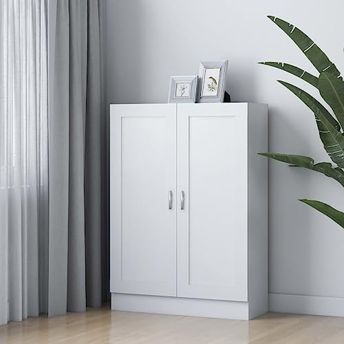 Genérico Armario de Libros Madera contrachapada Blanco 82,5x30,5x115 cm,Mobiliario,Estanterías,Librerías y estanterías,802714