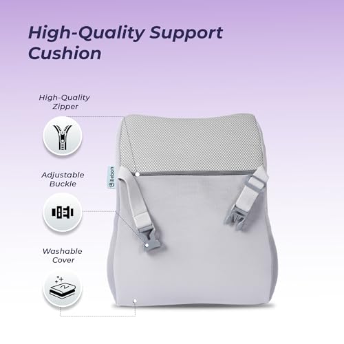 Image of Billebon Memory Foam Car Neck Pillow | Universal Headrest Cushion| Mesh Soft Fabric Hybrid| Adjustable Strap Buckle| Removable Cover| Orthopaedic Neck Support| Driving Comfort Pain Relief (Pack of 1)