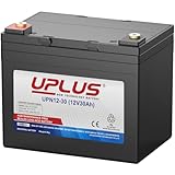 UPLUS Mobility Scooter Battery 33Ah (C100) 30Ah(C20) 12V UPN12-30,with T6(M6) Terminal, Deep Cycle Leisure Agm SLA Rechargeable Batteries, replace for 34Ah / 35Ah / 36Ah for Golf trolley,Golf cart,ect