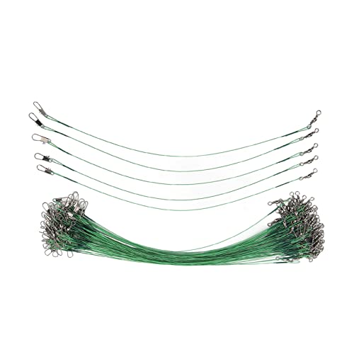 RiToEasysports Fishing Leaders de acero, 100 unidades miniatura 1