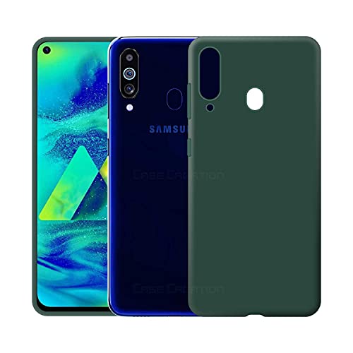 Image of Case Creation Luxurious OG Series for Samsung M40 Case Cover,Anti-Dirty Slim Case Frosted Matte Cute Candy TPU Raised Bezel (Splash of Color) Back Cover for Samsung Galaxy M40 -Wine Green