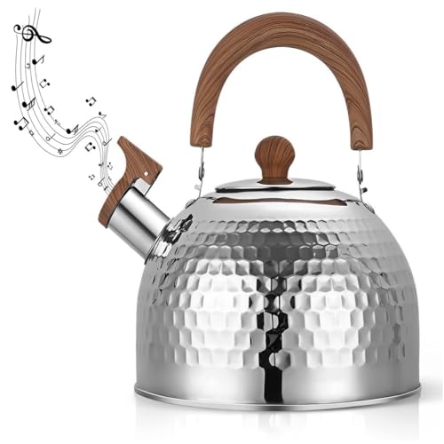 Reviews de Teteras de té caliente favoritos de las personas. 43 Tetera para estufa,Tetera Silbante de Acero Inoxidable,Hervidor de Te y Pocillo para Hervir Agua,Teteras para la Estufa con Silbato,Agua Caliente Rápida de Hervir, para Té,...