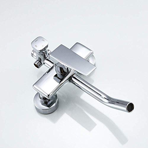 Mélangeur de douche mural chic et moderne en chrome pour salle de bain - 5