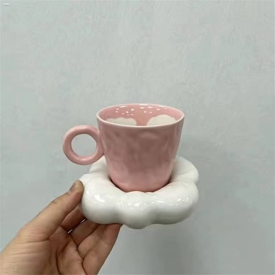 手作り 磁器カップ コーヒーカップ 朝食用カップ
