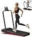 BEAPHIE Foldable Treadmill, 2in1 Walking Pad 3.0HP Under Desk Treadmill, for Home and Office, With Incline, cushioning pad, Remote Control and LED Display, for Home Office 1-12km, Max 130kg