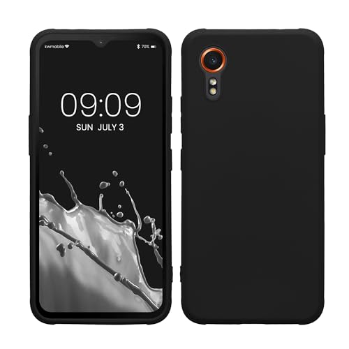 kwmobile Handyhülle für Samsung Galaxy Xcover7 Hülle - TPU Case - Kabelloses Laden - Schutzhülle Cover in Schwarz