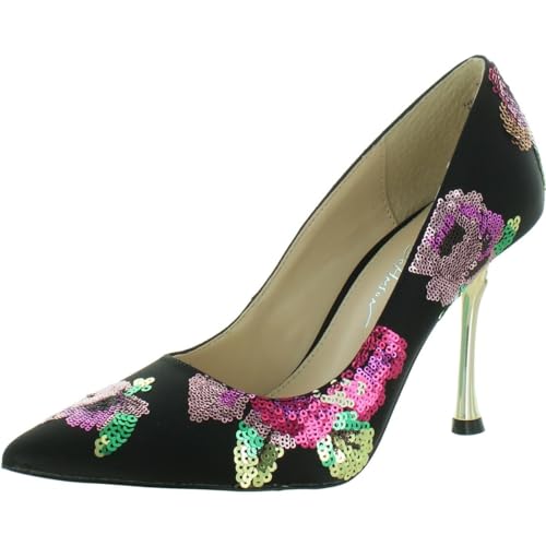 Betsey Johnson Womens Jonas Satin Stilleto Pumps