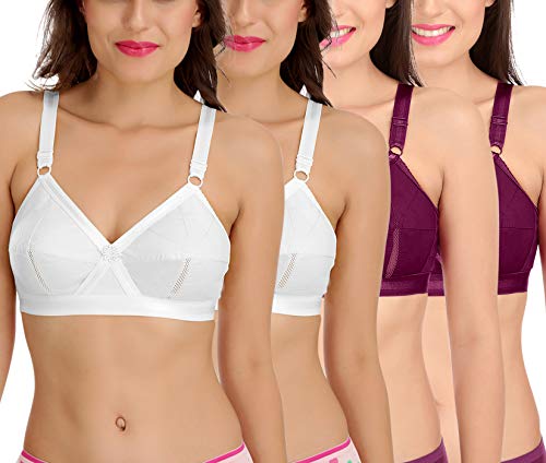 Image of SONA Perfecto Plus Size Cotton Bra for Woman Full Coverage Pack of 1
