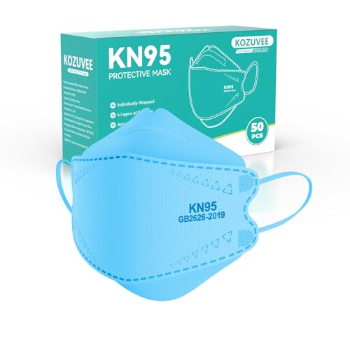 Image of KN95 Face Masks Black for Adults, Individually Wrapped, Breathable Disposable KN95 Mask with Elastic Ear Loop