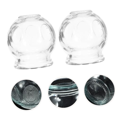 Set de 7 ventosas de vidrio para terapia de succión y masajes, uso en el hogar para cuidado corporal y tratamiento de celulitis miniatura 5