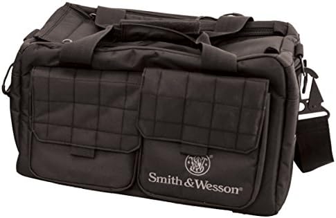 Smith & Wesson M&P Recruit Tactical Range Bag with Weather Resistant Material for Shooting, Range, Storage and Transport , Black