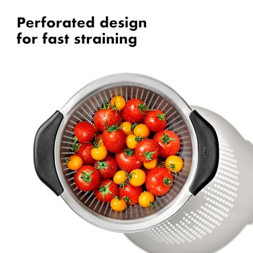 Image of OXO Good Grips Stainless Steel 3 qt. / 2.8L Colander