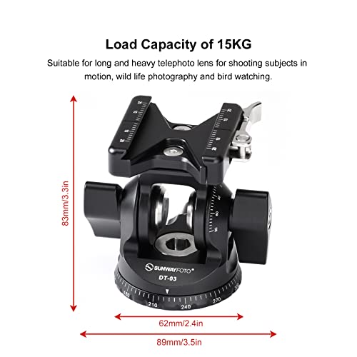 Tilt Head for Monopod and Tripod 2-Way Monopod Head Load 33lb.(15Kgs), 2507 - Thumbnail 2