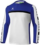 Erima Herren Classic 5-C Trainings Sweatshirt, weiß/Indigo blau/schwarz, XL