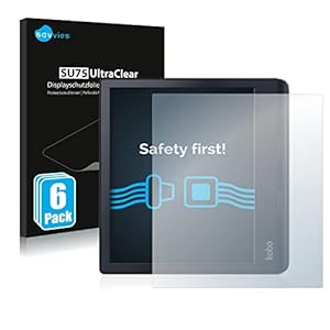 savvies 6-Pezzi Pellicola Protettiva Compatibile con Kobo Sage Protezione Schermo Trasparente