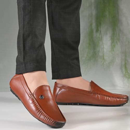 Image of Centrino Mens Slip-on Shoes | Slip On Cushioned Insole Formal Shoe |Premium Craftsmanship & Durable Build |Classic, Timeless Durable Formal Shoes with a Smart and Sleek Upper, Crafted Material (6816)