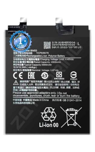 Image of Original BM55 Battery for Redmi 11 Pro /11 Ultra /5000 mAh 3.85V 19.3Wh Battery with 1 Year Warranty**** (CC206)