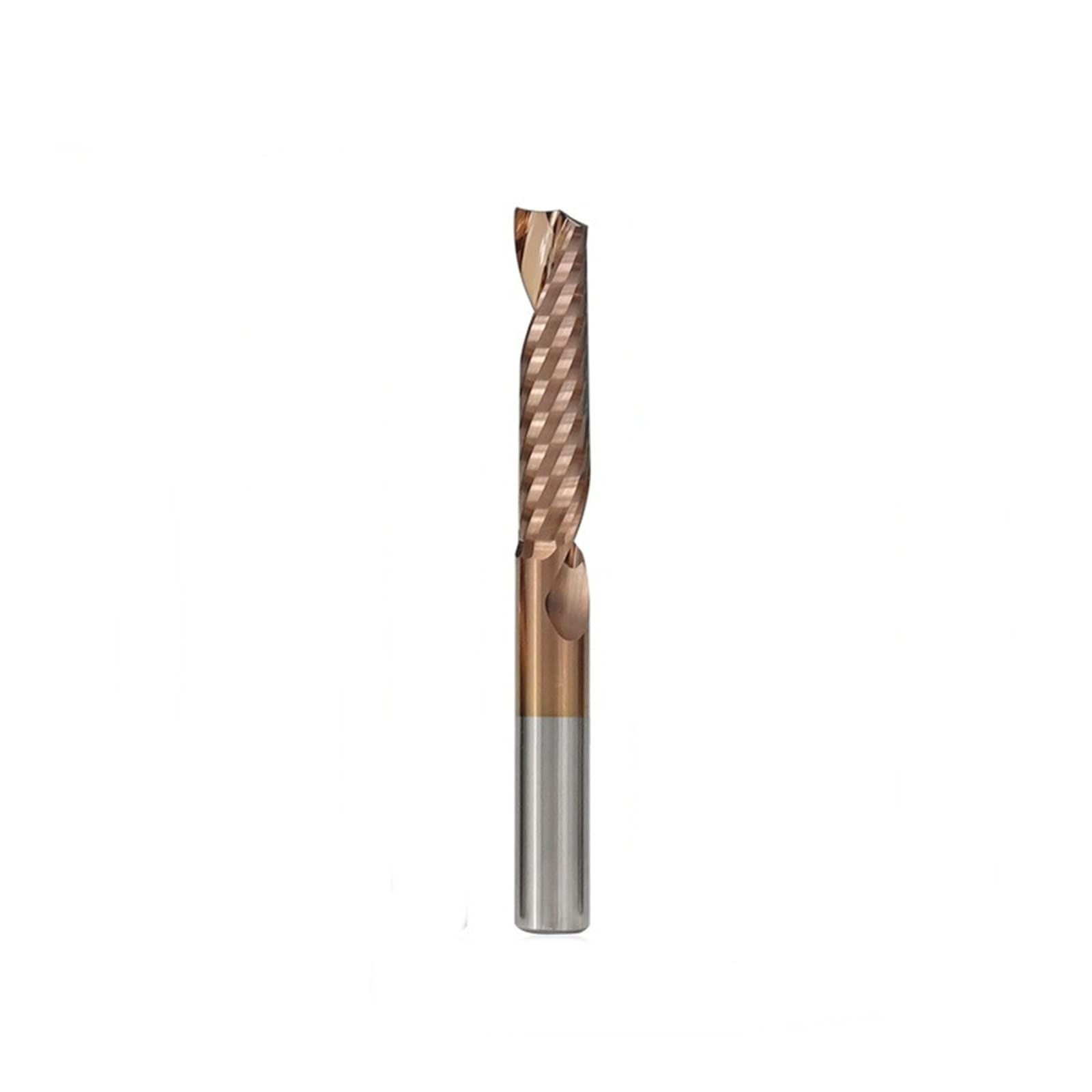 TBZOQAID 1pcs Spiral Up Cut End Mills 4mm 6mm 8mm Shank Aluminum Cutting Mill Single Flute CNC Router Bit Carbide Milling Cutter