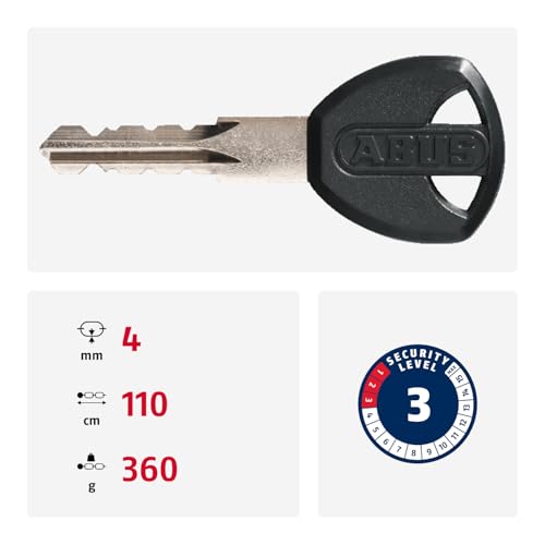 Abus 56346 1 Catena Bicicletta 1500-110 Web Nero - 2