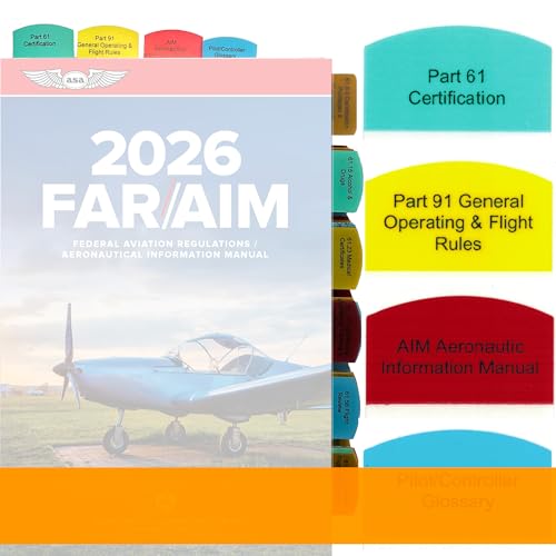 Tabs for FAR/AIM 2026/2025 for Instrument Flight Rules - IFR - 50 tabs