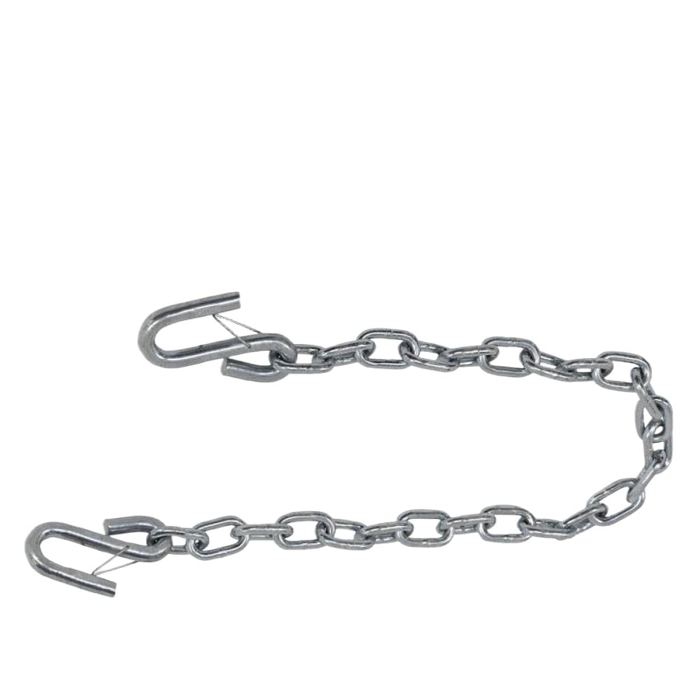 Trailer Chain with Double S Spring Hooks Rope Tie Down Compatible with RV Camper Caravan 3500 Lbs Capacity