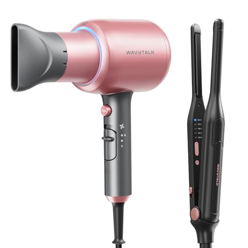 Plancha Wavytalk 3/10” Pencil Flat Iron y Secador Rose Gold miniatura 1