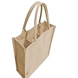 CHINGE ZHI 3 bottle wine bag, burlap wine bags for wine bottles gifts, 11.80x12.99x3.93 inches, wine gift bag, 3 bottle wine tote