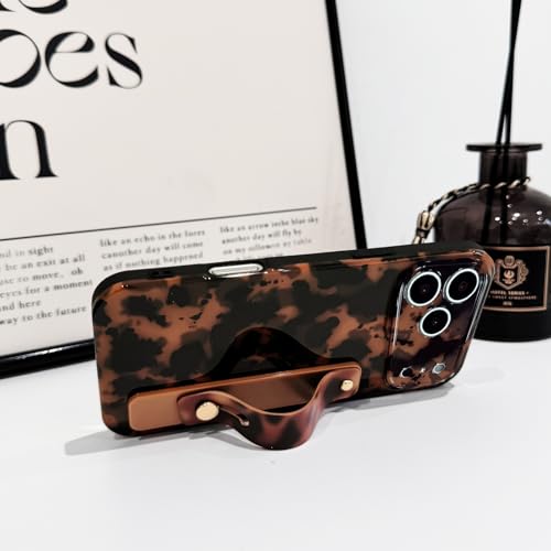 NITITOP Compatible with iPhone 17 Pro Max Case Cute Wrist - Black Leopard by NITITOP - Used condition - Image 6