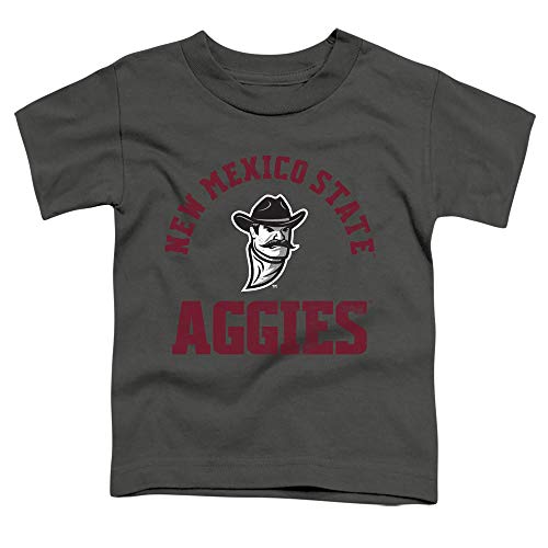 New Mexico State University Official Aggies Logo Unisex Toddler T Shirt, Charcoal, 3T