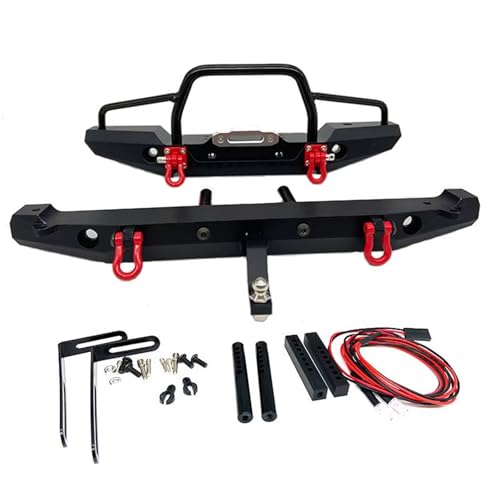 Pare-chocs RC crawler voiture 1:10 métal avant arrière compatible TRX-4 Axial