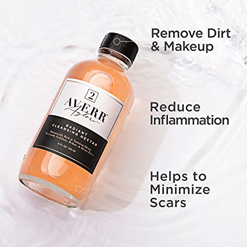 Averr Aglow No.2 Radiant Cleansing Nectar, Daily Face Wash Natural Solution, Natural Plant & Mineral Based, Fights Breakouts, Blackheads, And Blemishes #TOP2