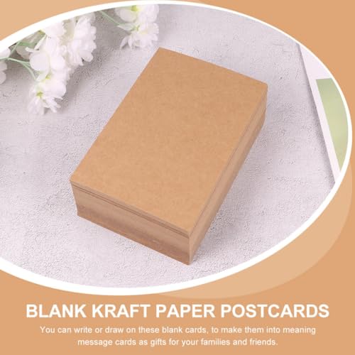 Papier kraft cartonné en lot de 200 cartes vierges - 7
