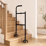 Akamiti Treppensteighilfe aus Aluminium, mit 4 Beinen breiter Basis