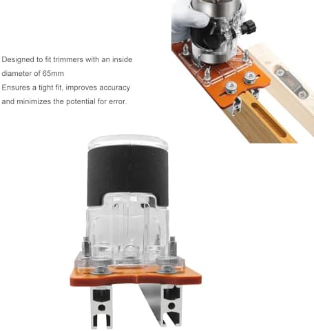 Jeanoko Wood Router Base, aluminum alloy accurate slotting compact lightweight multifunctional, Wood Router Base, for cabinet closet furniture woodworking, adapts to 0-5cm board thickness