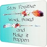 Stylish Patterns & Standard Size: This 8.5” x 11” letter-size mouse pad fits most workspaces. Available in classic black and a variety of stylish patterns, it smooths uneven surfaces at 3mm thickness, providing balanced speed and precise control for ...