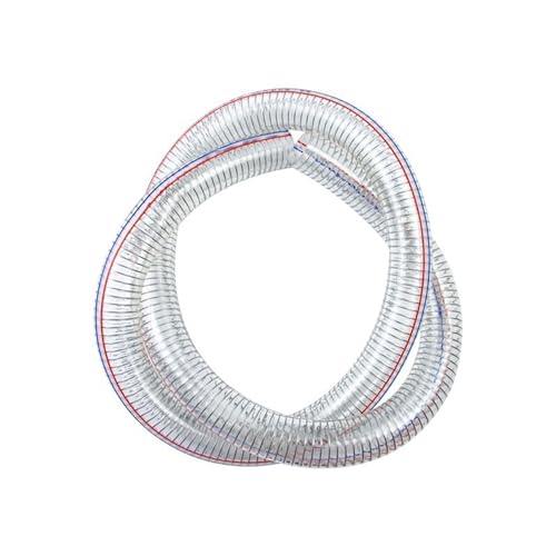 flexiable rubber PVC Transparent Steel Wire Hose Inner Dia 10mm 13mm 16mm 19mm 22mm 25mm to 75mm Outer Dia 15-83mm Plumbing Watering Hose Tubing 1 Meter drain elastic (Size : 50x58mm)