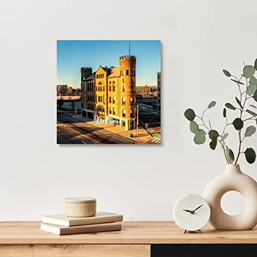 Toile murale Detroit Yelolyio mur vide solution cadre fixe - 4