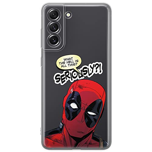 Ert Group Mobile Phone Case For Samsung S21 Fe Original And Officially Licensed Marvel Pattern Deadpool 010 Optimally Adapted To The Shape Of The Mobile Phone, Partially Transparent #TOP14