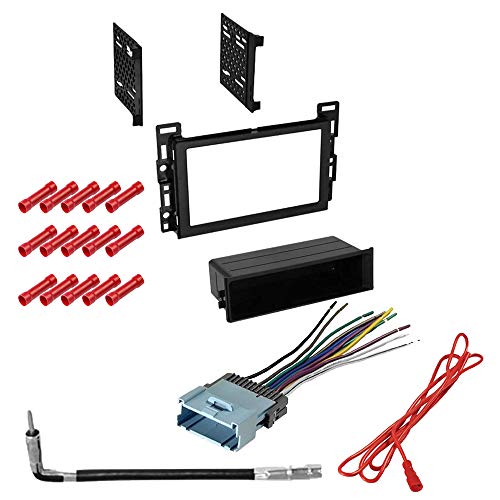 CACHÉ KIT965 Bundle with Car Stereo Installation Kit for Chevrolet Cobalt 2005 – 2006 in Dash Kit, Harness, Antenna Adapter for Single or Double Din Radio Receivers (4 Item)