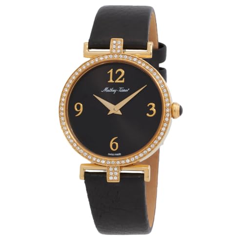 Mathey-Tissot Montre Quartz Femme Cuir D587QPYN Coffret Idéal pour Anniversaire et Fêtes