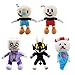 uiuoutoy 5 Stück Cuphead Plüsch Spielzeug Mugman Ghost Divel Boss King Dice Stofftier Plüschtier Puppen