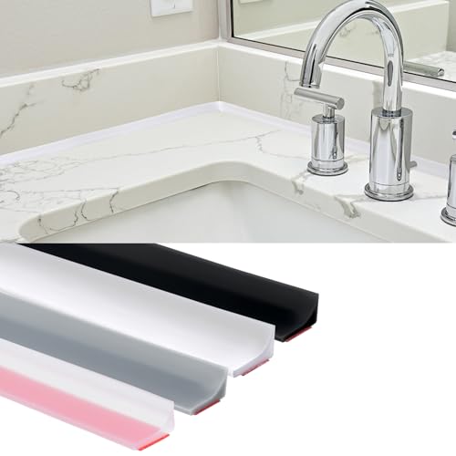 rechtwinklig flintronic Schwallschutzleiste Dusche Selbstklebend,Duschdichtung Schwallschutz, Duschwasserstop für