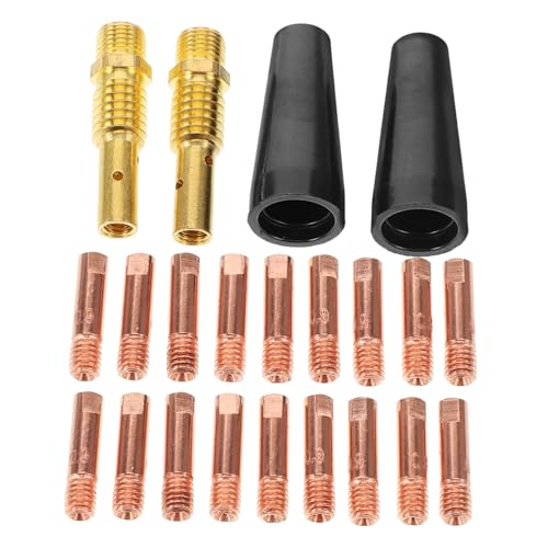 SOLUSTRE Door Welding Nozzle Tips Kit 24 Pcs Conductive Nozzle Replacement for Welder