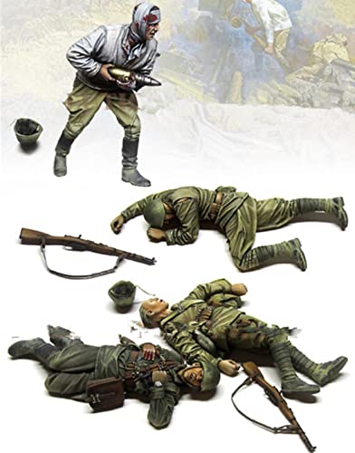 PANGCHENG 1/35 Ancient Injured Man Kit de Figuras de Resina miniatura 1