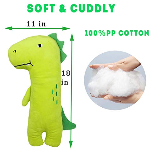 Icepark Seatbelt Pillow For Kids,Car Pillow Seat Belt Cushion,Car Seat Belt Covers Child Seat Head Rest Support Shoulder Pad,Seat Strap Pillows Adjuster For Children Baby(Dinosaur),1 Count,Multicolor