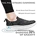 Imagen de Dhinash Zapatillas Casual para Hombre Sin Cordones Calzado Deportivo Calzados para Correr en Asfalto Zapatos de Tenis Zapatillas Deportivas Zapatos de Running Negro Gris Talla 44