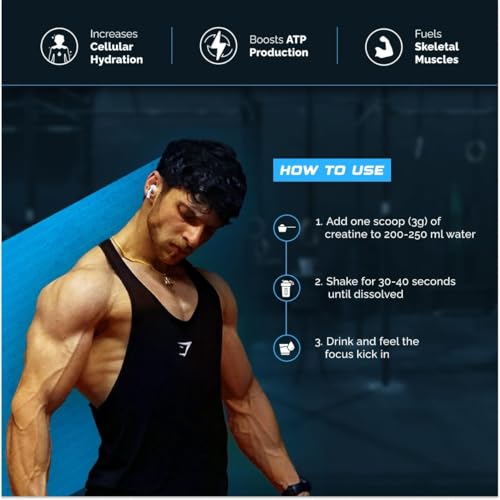 Image of Wellcore - Pure Micronised Creatine Monohydrate Powder | Unflavoured (250G, 83 Servings) | Rapid Absorption | Enhanced Muscle Strength & Power | Fast Recovery | Increased Muscle Mass