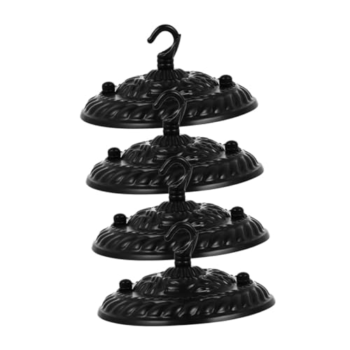 Plaques vintage pour suspension luminaire rosace plafond métal crochet lustre applique lot de 4