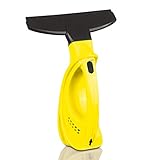 CLEANmaxx 02214 Fensterreiniger Easy Plus | Badezimmer- und Küchenfliesen, Herdoberflächen, Spiegel, U.V.M | Schlierenfrei | keine Tropfen | Batteriebetrieben | Gelb